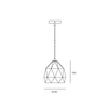 Lampa wisząca Biała gipsowa E27 Loft
