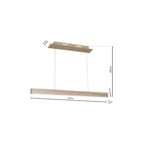 Lampa Wisząca drewniana TIMBER 18W LED