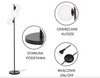 Lampa stojąca podłogowa black białe kule  3xE27 MILANO