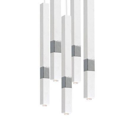 Lampa wisząca CASTRO WHITE / CHROME 5xG9