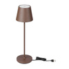 Lampka Biurkowa Nocna V-TAC 1,5W LED Ładowanie Ściemnianie IP54 Brąz