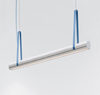 Kluś Lampa wisząca LED Tulip TU BEAM ZW L=2811mm, mikropryzma liniowa, 64W, 3000K, DALI, COASTAL