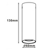 Manacor oczko białe z czarnym ringiem 13 cm LP-2323/1D - 130 WH/BK