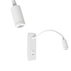 Lampka nocna Kinkiet LED Z USB BASE 8W+2W white biały