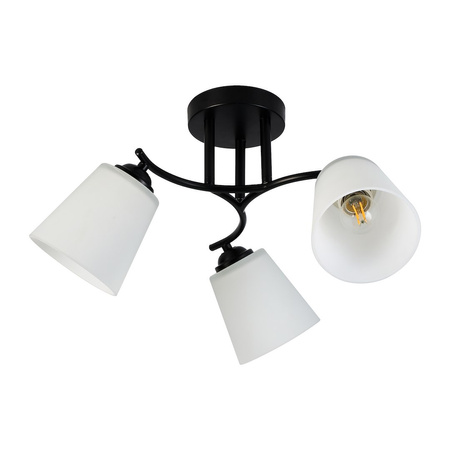 Lampa sufitowa Pafos Black 3xE27