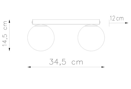 Plafon YOLI 2 biały