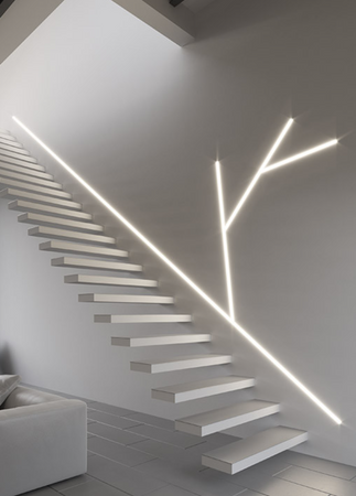 Profil do LED KOZUS do płyt G-K 16mm architektoniczny wpuszczany Kluś  surowy 1m
