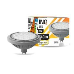 Żarówka LED AR111 GU10 8W ciepła 3000k szara