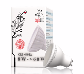 Żarówka LED GU10 CCD 8W=60W Ciepła EL