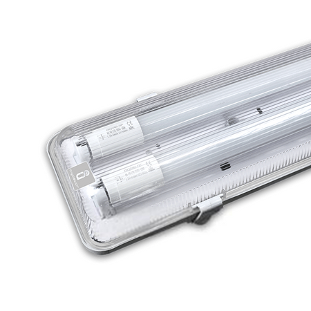 Oprawa hermetyczna IP65 2 x18W=36W Led T8 120cm zimna 6400K