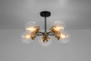Lampa sufitowa czarna/patynowa 5xE14 Lens 35-01306