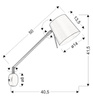 Kinkiet obrotowy czarny matowy regulowany E27 40W Killy 