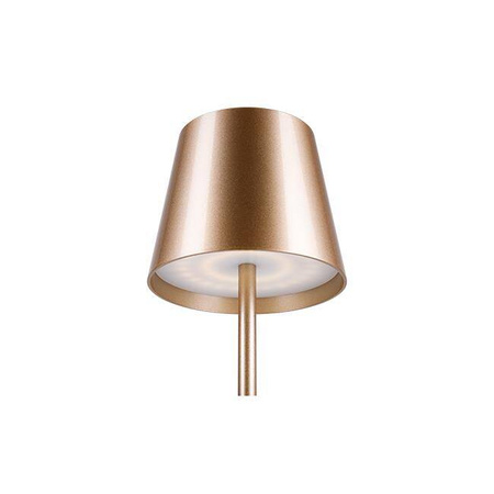 Lampa biurkowa Solio LED 4000K akumulator złota