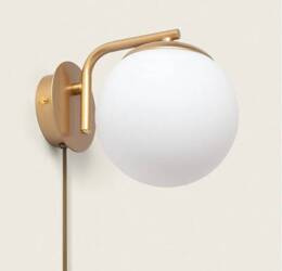 Kinkiet Moonlight Cosmic z Metalu i Szkła 1xE14 z włącznikiem