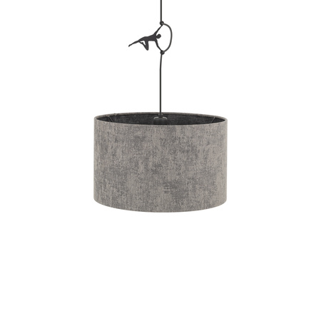 Lampa wisząca LAGO S szara tkanina 40cm Nowodvorski 11673