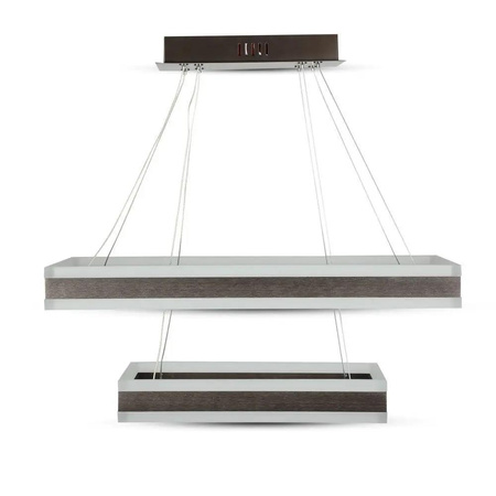 Oprawa Zwieszana LED V-TAC 100W Soft Light Chandelier Ściemnianie Kawowy VT-101-2D 3000K 8050lm 3 Lata Gwarancji
