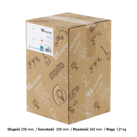 Lampa wisząca ELIO Graphite 1xE27