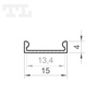 LED P4-3 Profil 1000 mm biały lakierowany (nr kat 864310)