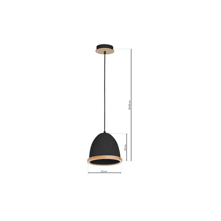Lampa wisząca STUDIO BLACK 1xE27 czarna