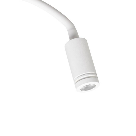 Lampka nocna Kinkiet LED Z USB BASE 8W+2W white biały