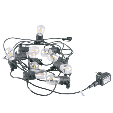 Girlanda zewnętrzna PARTY F2 6,2 m+10xS14 36V E27 6W 2200K filament komplet