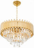 Lampa kryształowa wisząca luksusowa żyrandol Luxury WSC013 złota 9xE14 50cm
