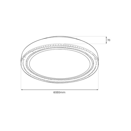 Plafon VIGO 24W LED Ø380