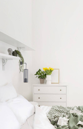 Dekoracyjny czarny kinkiet z drucianym kloszem K-4934 z serii FALCON