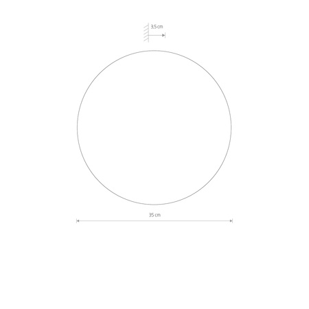 Kinkiet drewniany RING TIMBER LED L 13W 3000K 35cm