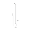 Tk Lighting TRACER TOP BLACK lampa wisząca 1xGU10