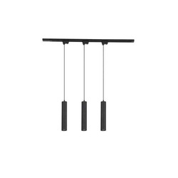 Zestaw szynowy tracklight 1-faza 3xGU10 Keon czarny 1m