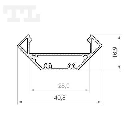 LED P3-3 Profil 1000 mm biały lakierowany (nr kat 863310)