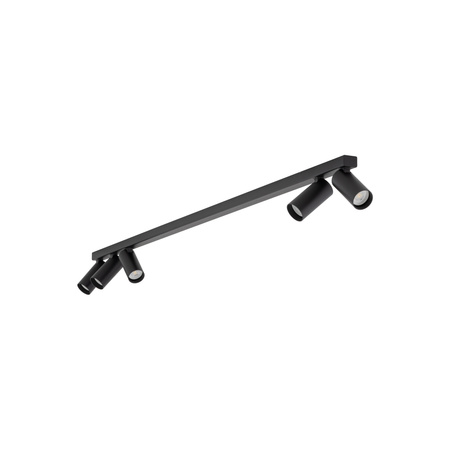 Listwa z regulowanymi reflektorami 5xGU10 FOURTY czarna Nowodvorski 10741