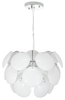 Lampa wisząca Clio 3xE27 Chrom i biały