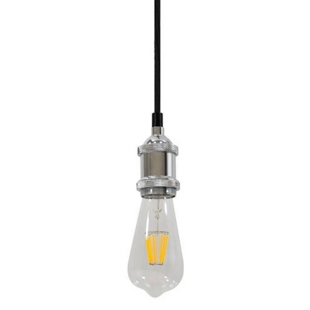 Lampa oprawa wisząca Chrom Zwis E27