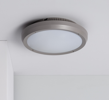 Plafon lampa sufitowa 2xE27 okrągły IP65 szary