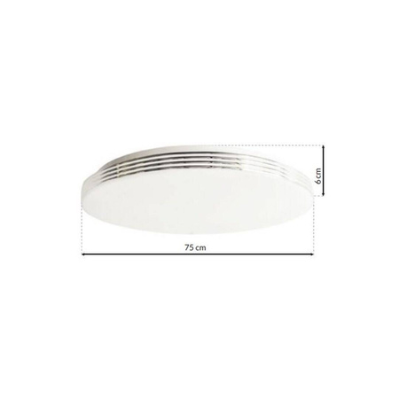 Sollux Lighting Plafon OZZY czarny LED kwadrat