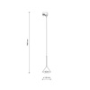 Tk Lighting TRACER CONO MINI BLACK lampa wisząca 1xE27
