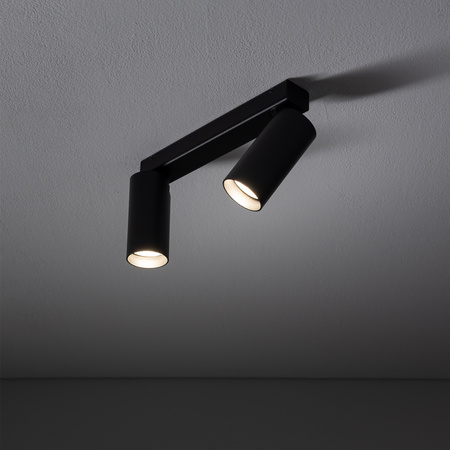 Listwa z regulowanymi reflektorami 2xGU10 FOURTY czarna Nowodvorski 10737