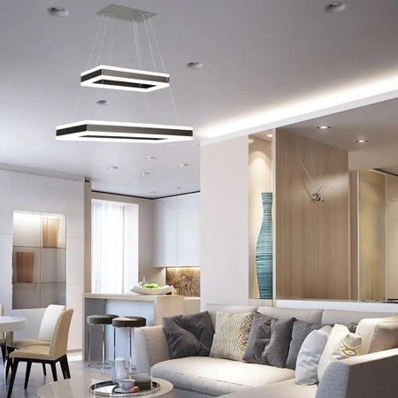 Oprawa Zwieszana LED V-TAC 100W Soft Light Chandelier Ściemnianie Kawowy VT-101-2D-C-N 3000K 6300lm 3 Lata Gwarancji