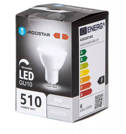 Żarówka LED GU10 6W 6500K ściemnialna
