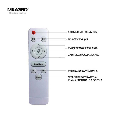 Plafon MEGAN Ø380 mm 24W LED