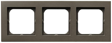 Ramka potrójna Sonata Ospel Czekoladowy metalik