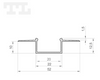 LED GK14-3 Profil 3000 mm anod do wbudowania do GK (nr kat 9614303)