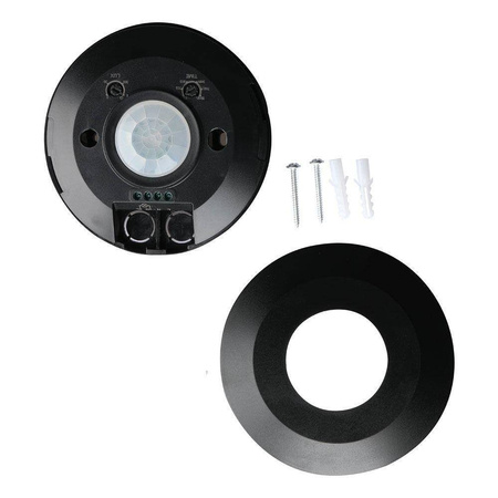 Czujnik Ruchu 360st Sufitowy Płaski Czarny V-TAC VT-8027