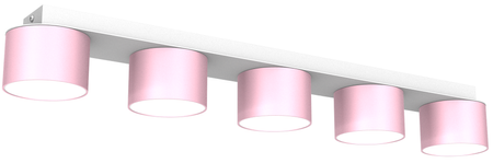 Lampa sufitowa DIXIE Pink/White  5xGX53