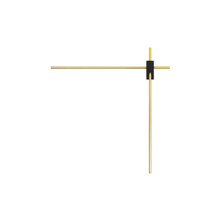 Kinkiet ścienny led Como 12W 2x60cm złoty