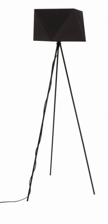 Lampa podłogowa NEPTUN trójnóg z abażurem czarny diament