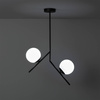 Nowoczesna lampa wisząca metalowa szklane kule Balts