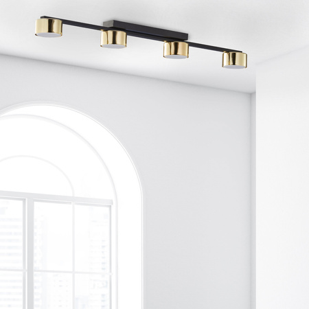 Lampa sufitowa DALLAS Gold/Black 4xGX53